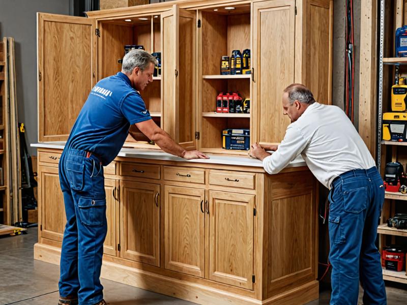 Modern kitchen cabinet refacing before